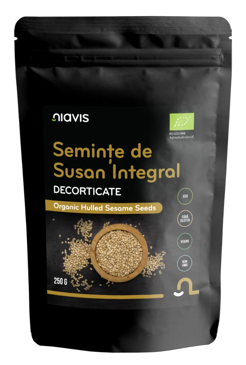 Seminte de susan integral ecologice, 250g, Niavis — preț și oferte