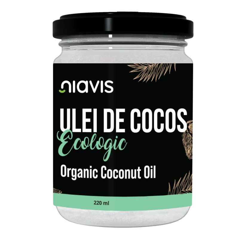 Ulei de cocos extravirgin ecologic, 220ml, Niavis — preț și oferte