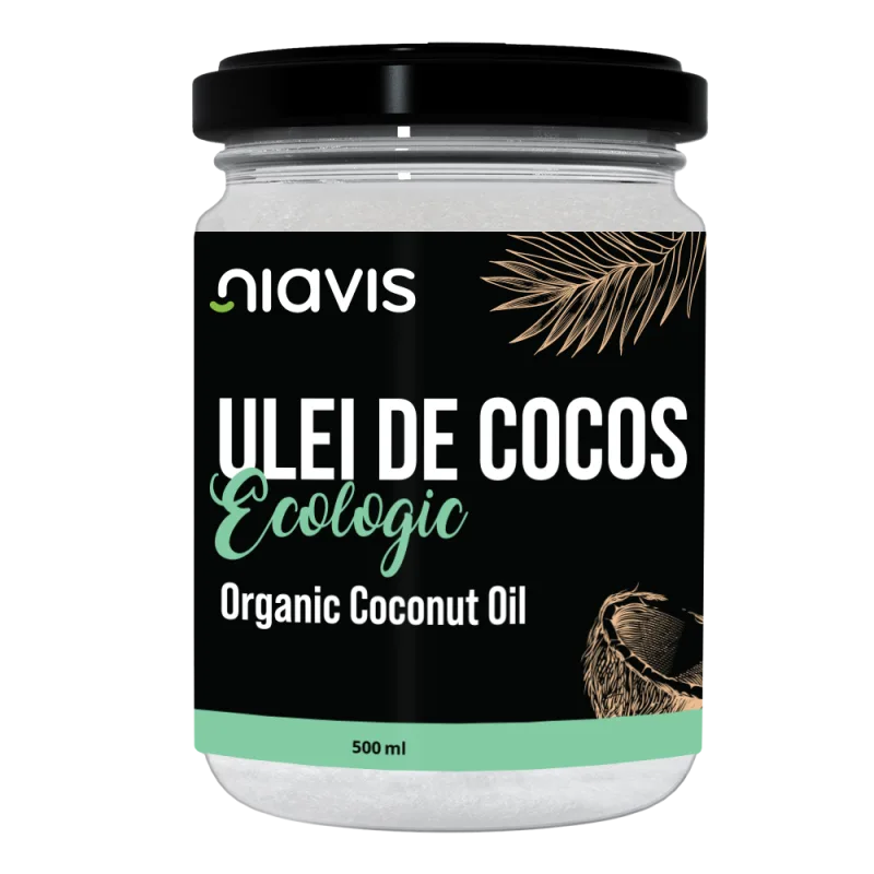 Ulei de cocos extravirgin ecologic, 500ml, Niavis — preț și oferte
