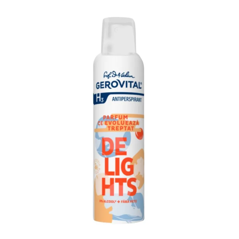 Antiperspirant Delights H3, 150 ml, Gerovital FARMEC — preț și oferte