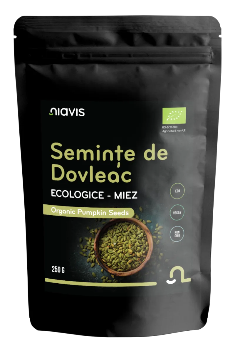Seminte de dovleac ecologice, 250g, Niavis — preț și oferte