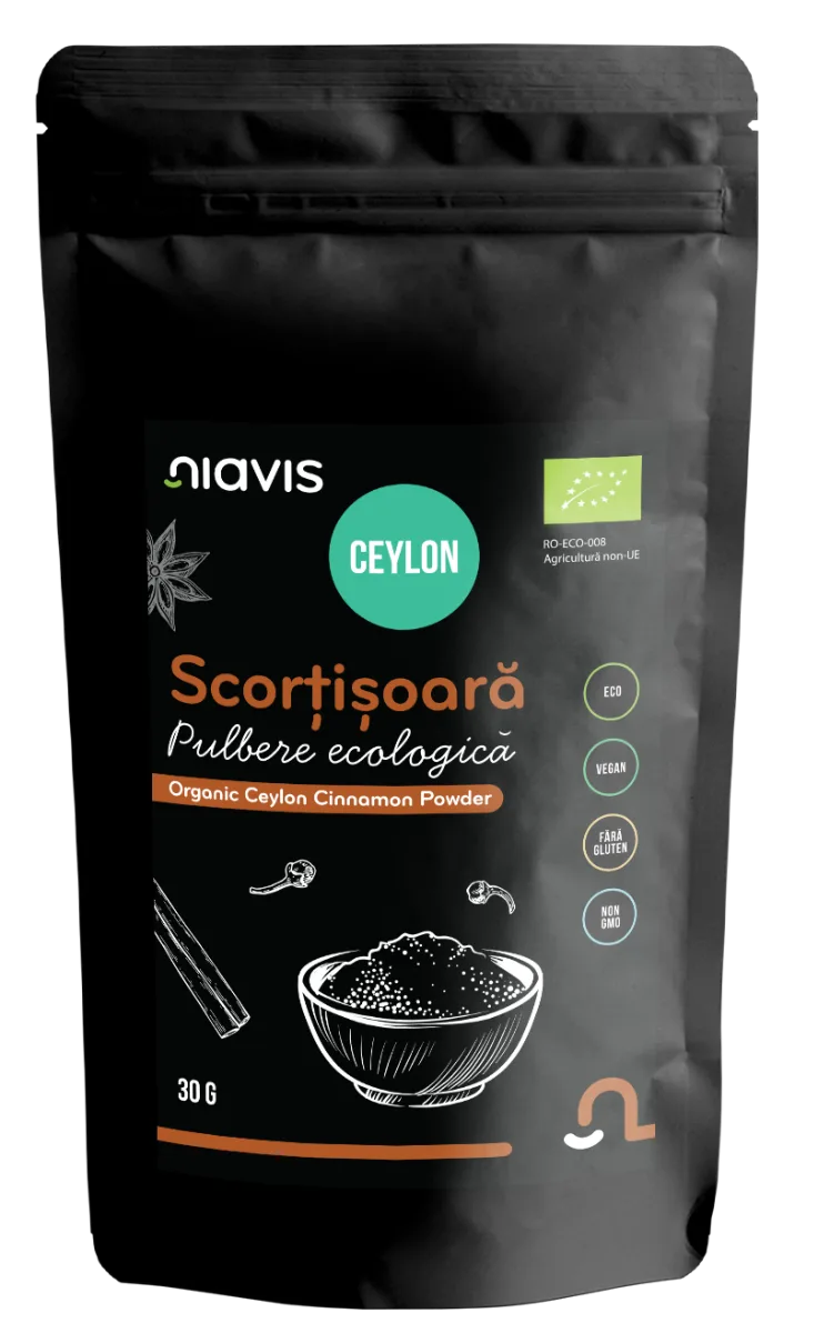 Scortisoara Ceylon Pulbere ecologica, 30g, Niavis — preț și oferte