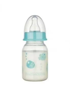Biberon PP cu tetita rotunda si decor cu animalute 46010, 120ml, Baby Nova
