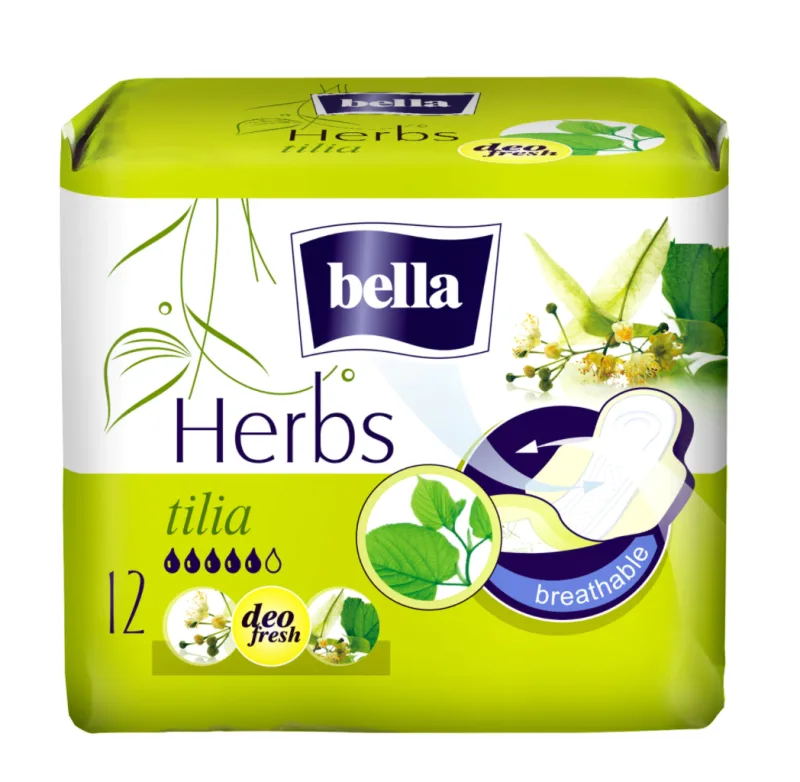 Absorbante Herbs Floare de tei, 12 bucati, Bella — preț și oferte