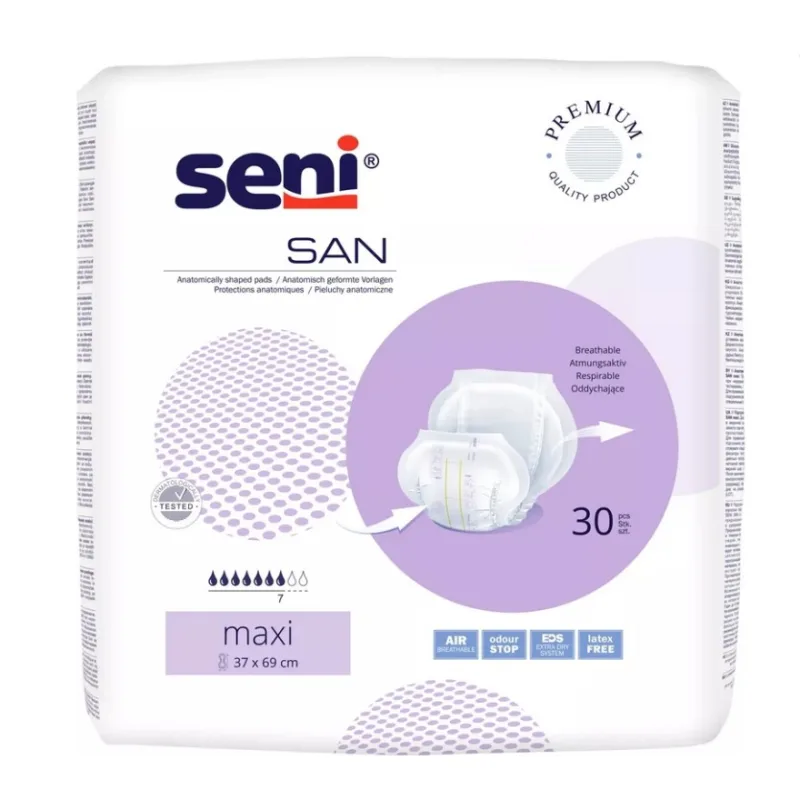 Absorbante pentru incontinenta San Maxi, 30 bucati, Seni — preț și oferte