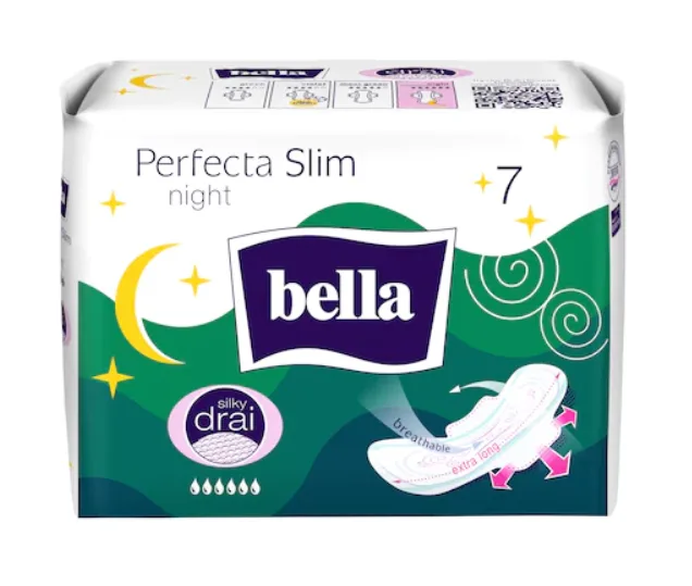 Absorbante Perfecta Slim Night Silky Drai, 7 bucati, Bella — preț și oferte