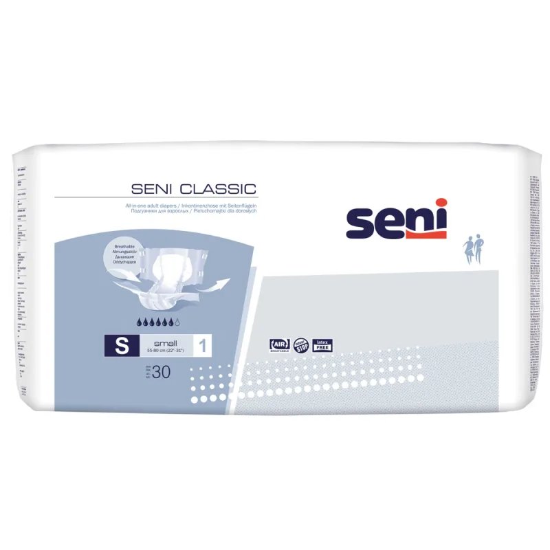 Scutece pentru adulti Classic Small, 30 bucati, Seni — preț și oferte