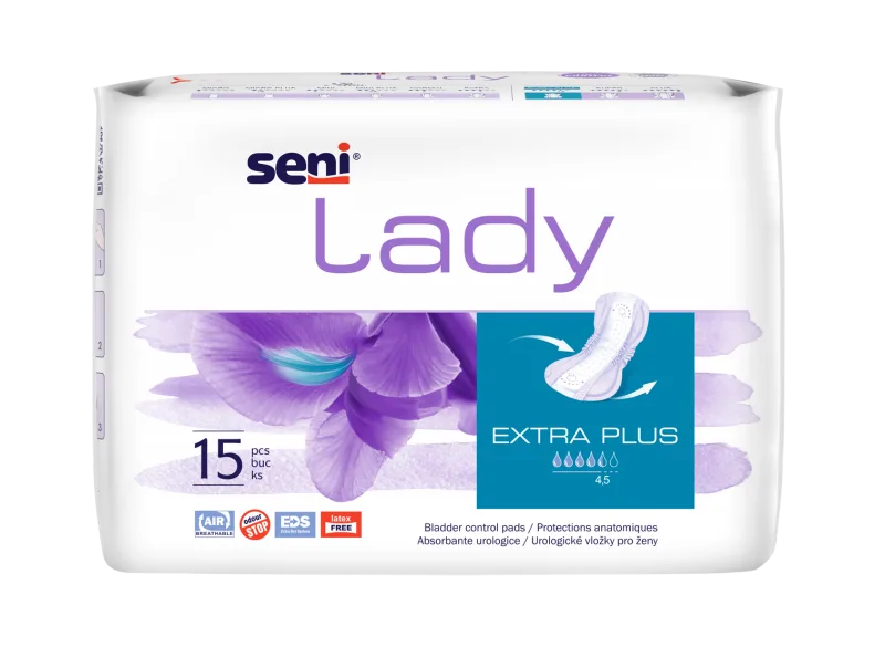Absorbante pentru incontinenta urinara Lady Extra Plus, 15 bucati, Seni — preț și oferte
