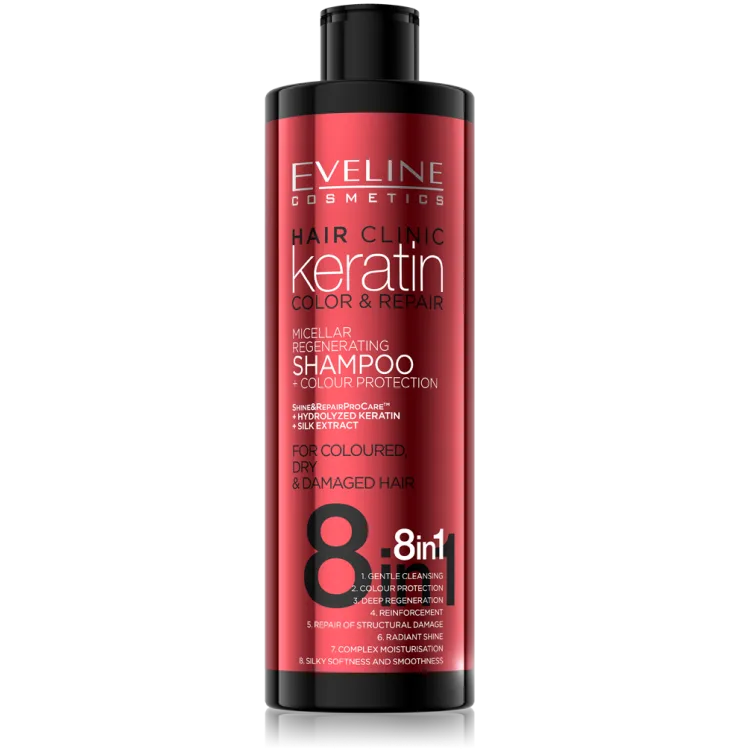 Sampon Keratin Colour Protection 8 in 1, 400ml, Eveline Cosmetics — preț și oferte