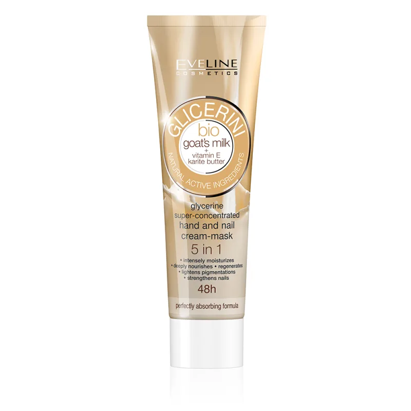 Crema de maini cu glicerina si lapte de capra, 100ml, Eveline Cosmetics — preț și oferte