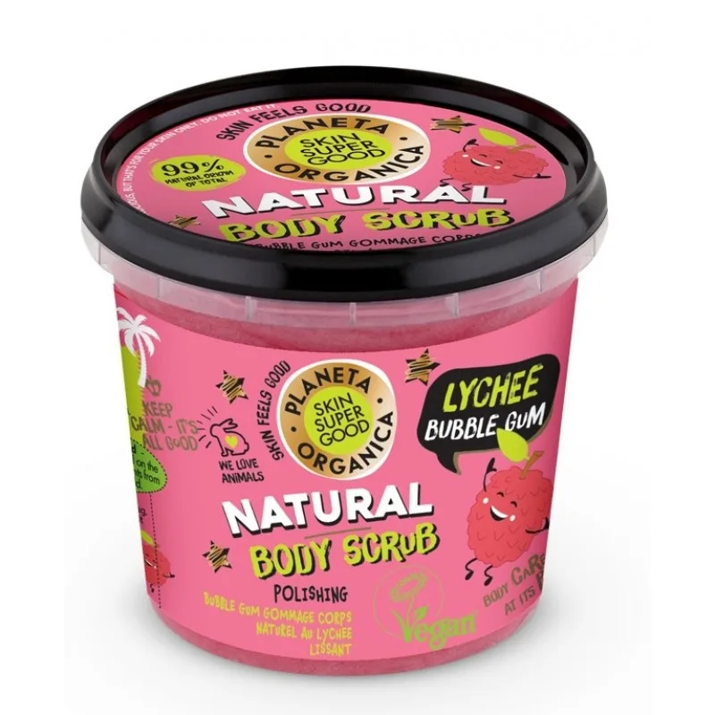 Scrub de corp Lychee Bubble Gum, 360ml, Planeta Organica — preț și oferte