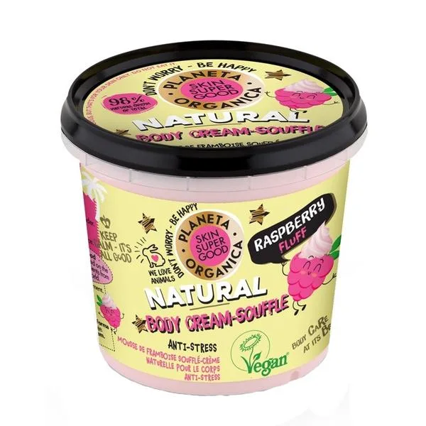 Crema de corp cu zmeura Raspberry Fluff, 360ml, Planeta Organica — preț și oferte
