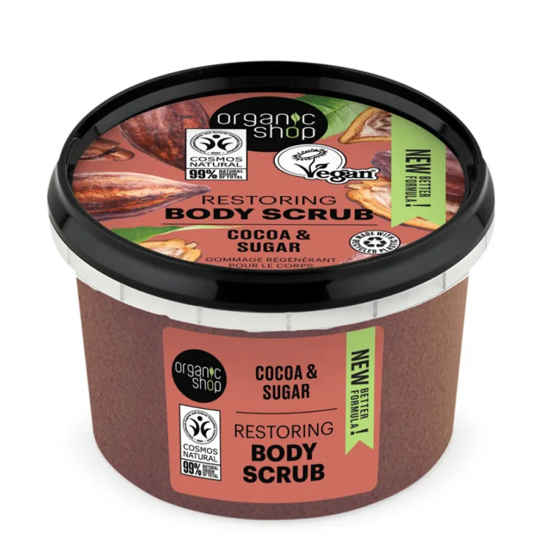 Scrub de corp Belgian Chocolate, 250ml, Organic Shop — preț și oferte