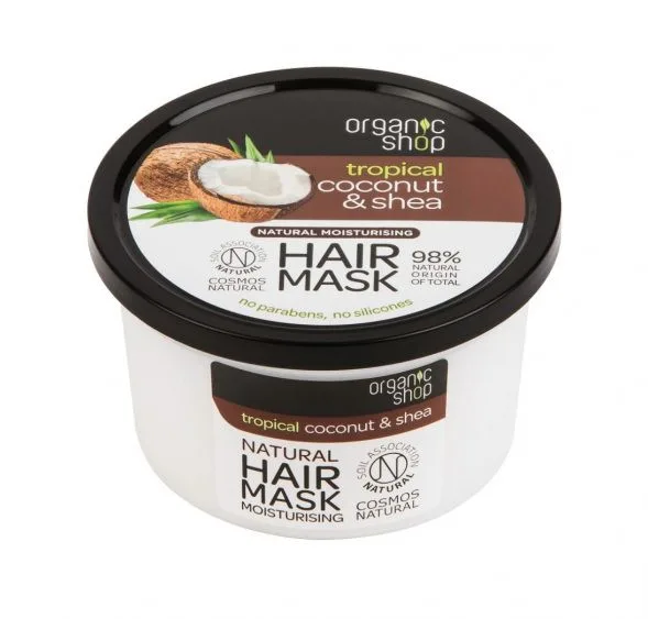 Masca de par Coconut Shea, 250ml, Organic Shop — preț și oferte
