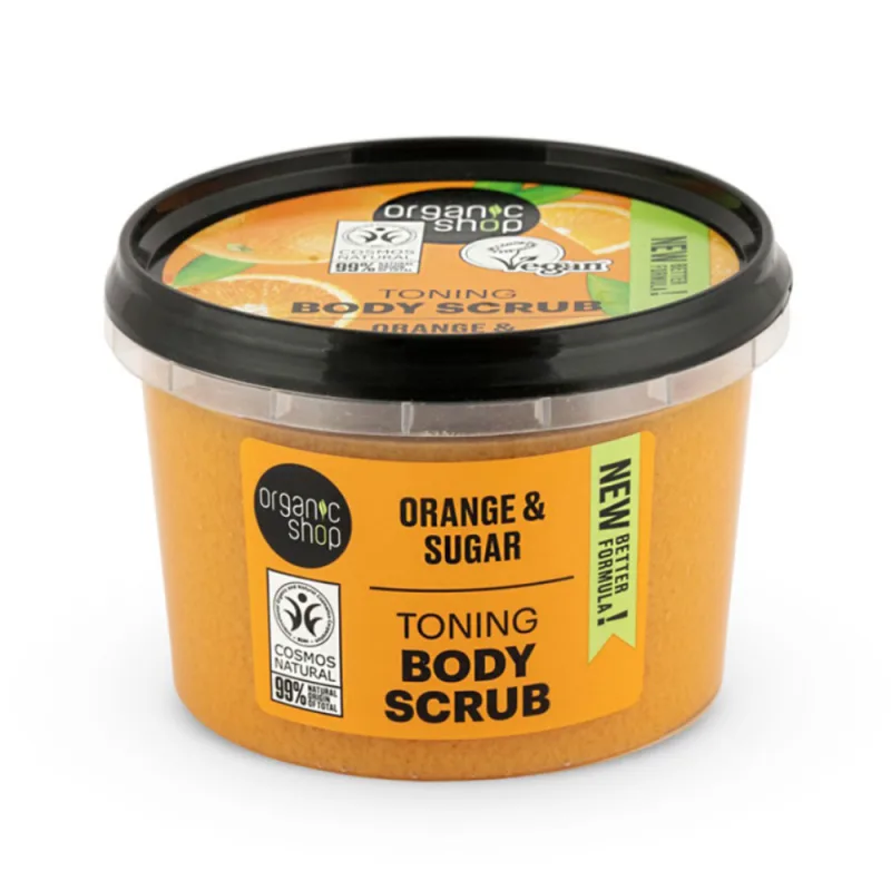 Exfoliant de corp Sicilian Orange, 250ml, Organic Shop — preț și oferte