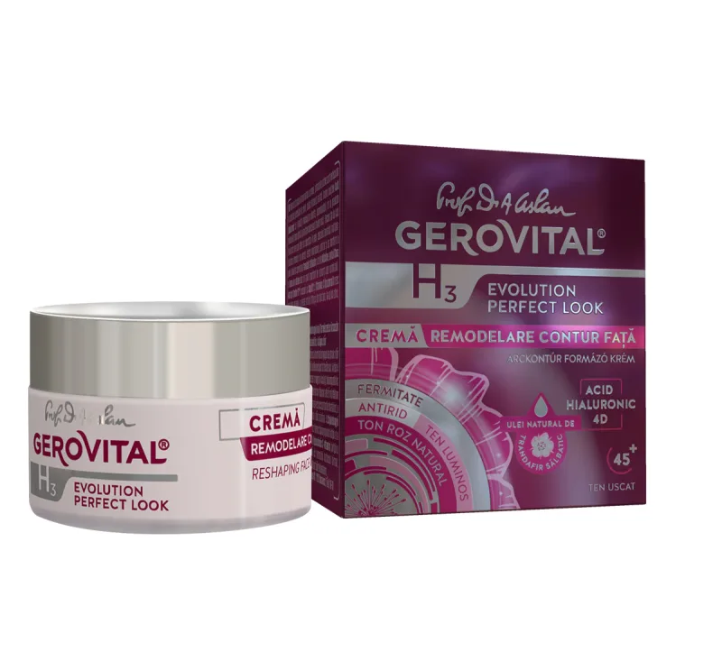 Crema remodelare pentru fata Gerovital H3 Evolution Perfect Look, 50ml, Farmec — preț și oferte