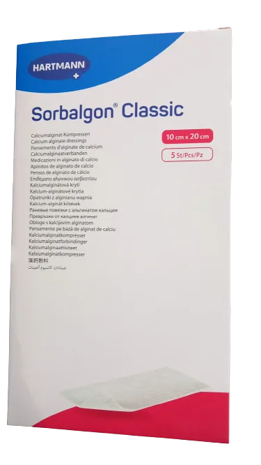 Pansament din alginat de calciu Sorbalgon 10cm x 20cm, 5 bucati, Hartmann — preț și oferte