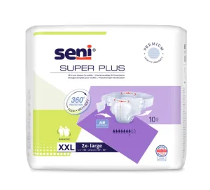 Scutece cu sistem inchis Super Plus XXL, 10 bucati, Seni