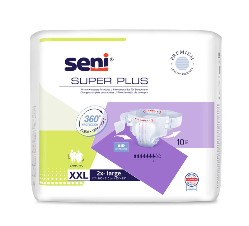 Scutece cu sistem inchis Super Plus XXL, 10 bucati, Seni — preț și oferte