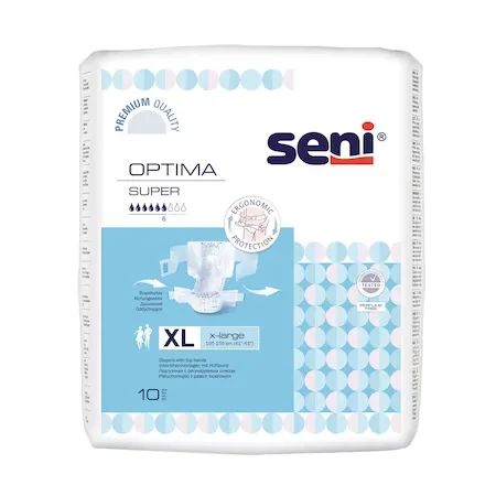 Scutece ajustabile Optima Extra Large, 10 bucati, Seni — preț și oferte