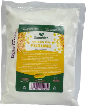 Amidon alimentar din porumb, 250g, SanoVita