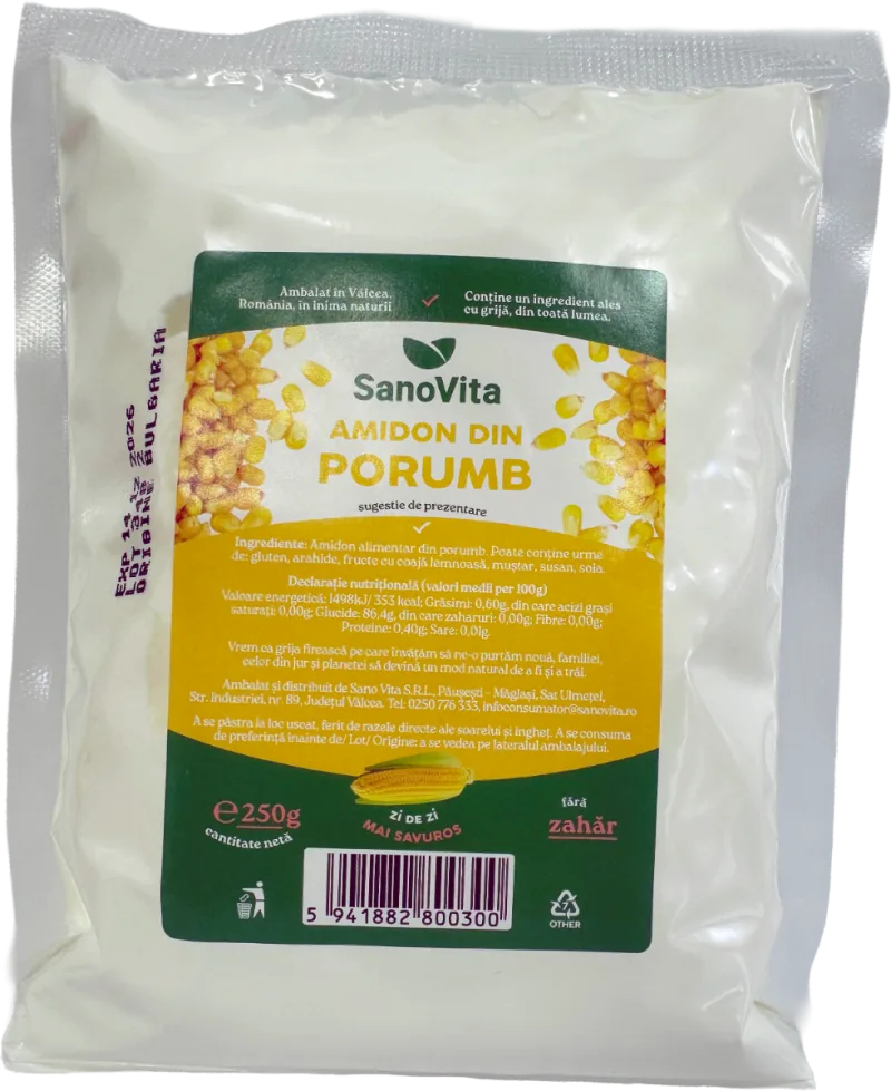 Amidon alimentar din porumb, 250g, SanoVita — preț și oferte