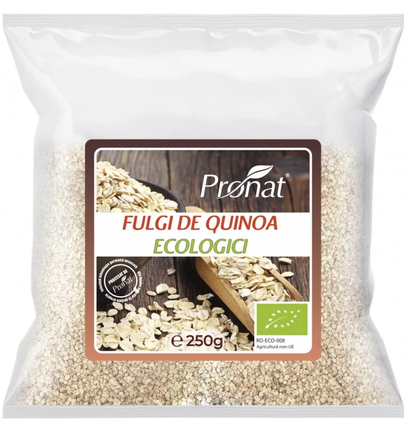 Fulgi de Quinoa Bio, 250g, Pronat — preț și oferte