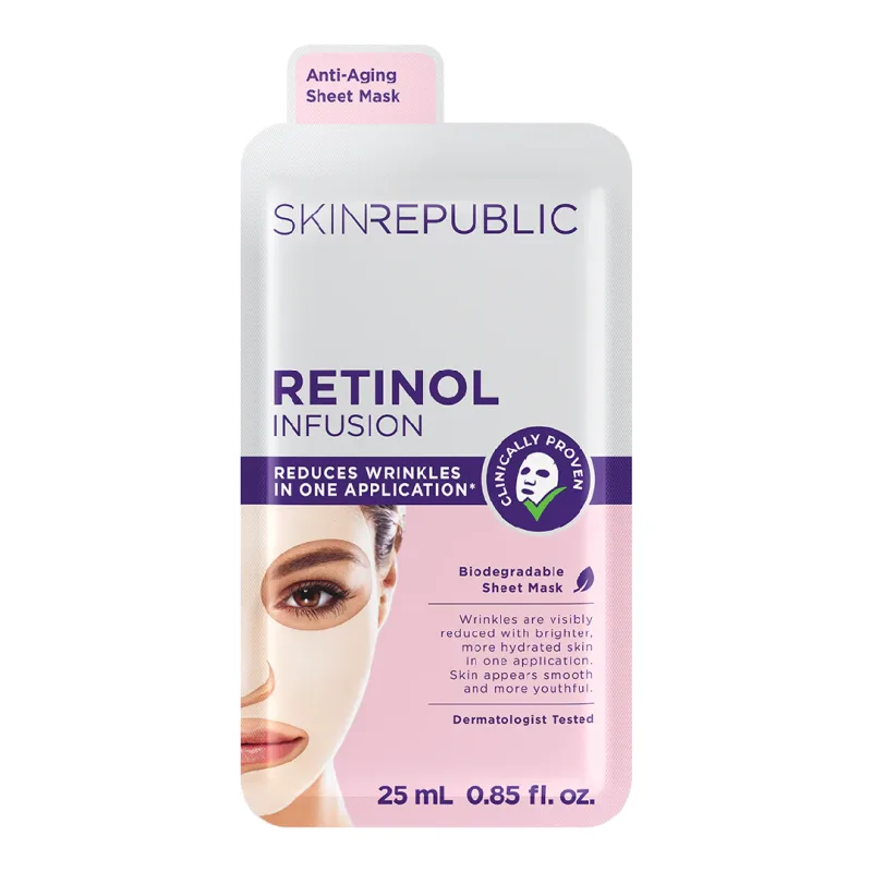 Masca servetel cu infurzie de retinol, Skin Republic — preț și oferte