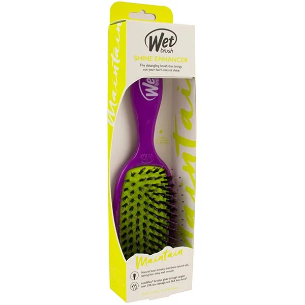 Perie de par pentru stralucire Shine Enhancer Mov, 1 bucata, Wet Brush — preț și oferte
