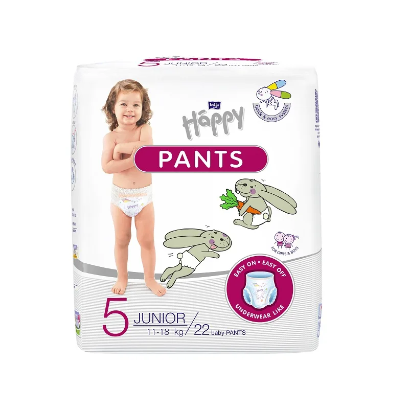 Scutece-chilotel Happy Pants Junior 11-18kg, 22 bucati, Bella Baby — preț și oferte