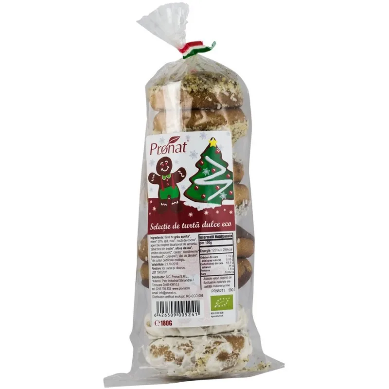 Selectie de turta dulce Bio, 180g, Pronat — preț și oferte