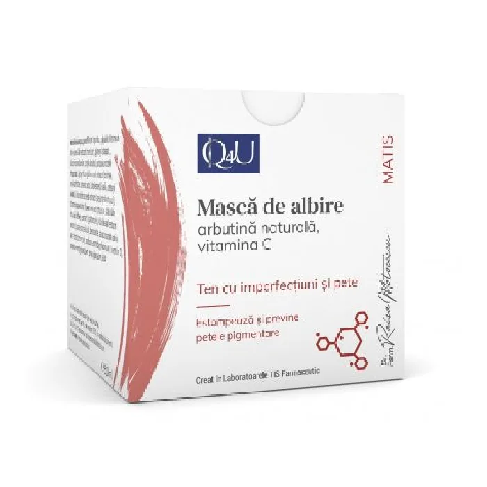 Masca de albire Q4U, 50 ml, Tis Farmaceutic — preț și oferte