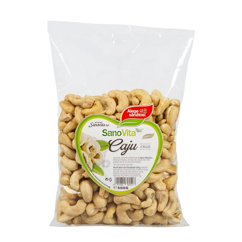Caju crud, 500g, SanoVita — preț și oferte