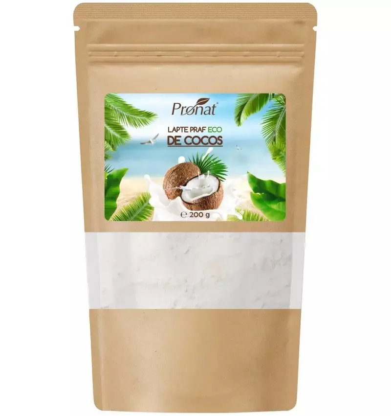 Lapte praf de cocos Bio, 200g, Pronat — preț și oferte