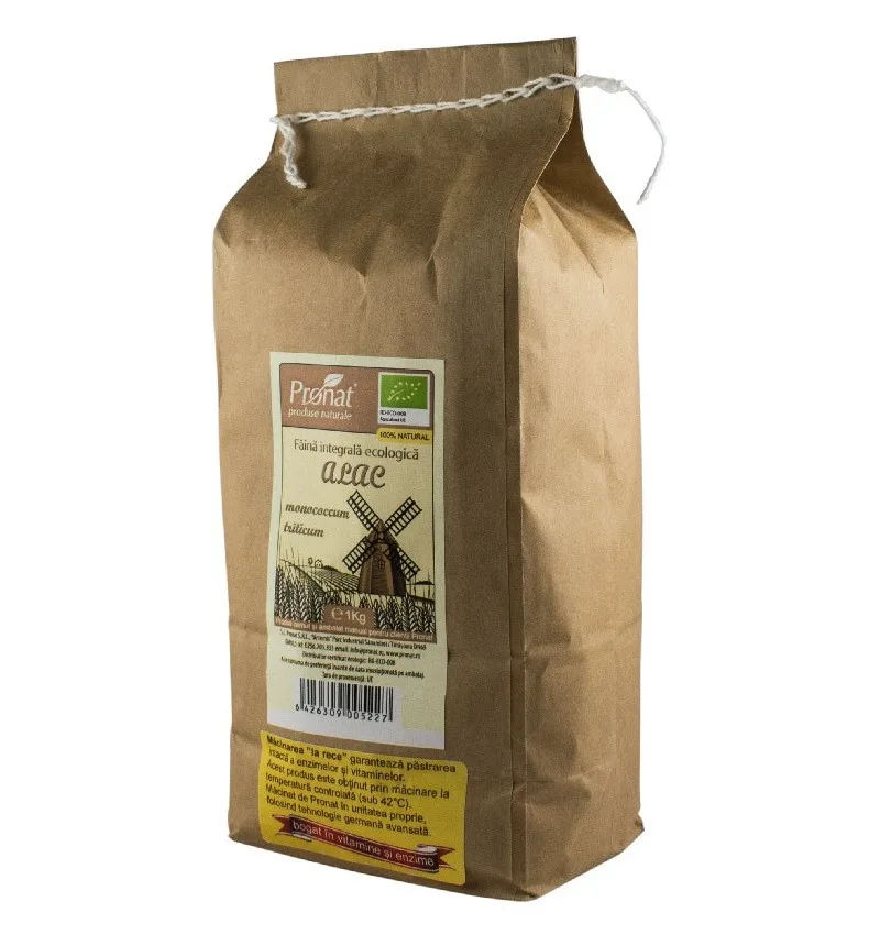 Faina integrala de Alac Monococcum Triticum Bio, 1kg, Pronat — preț și oferte