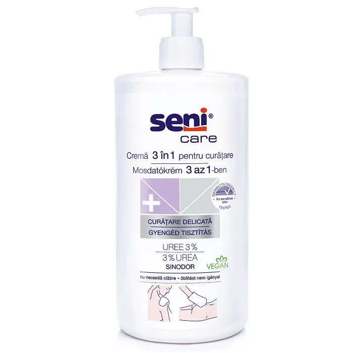 Crema 3 in 1 pentru curatarea pielii sensibile, 1000ml, Seni — preț și oferte