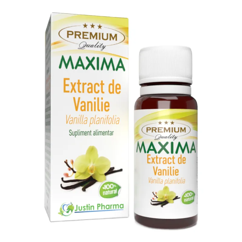 Extract de Vanilie Maxima, 10 ml, Justin Pharma — preț și oferte