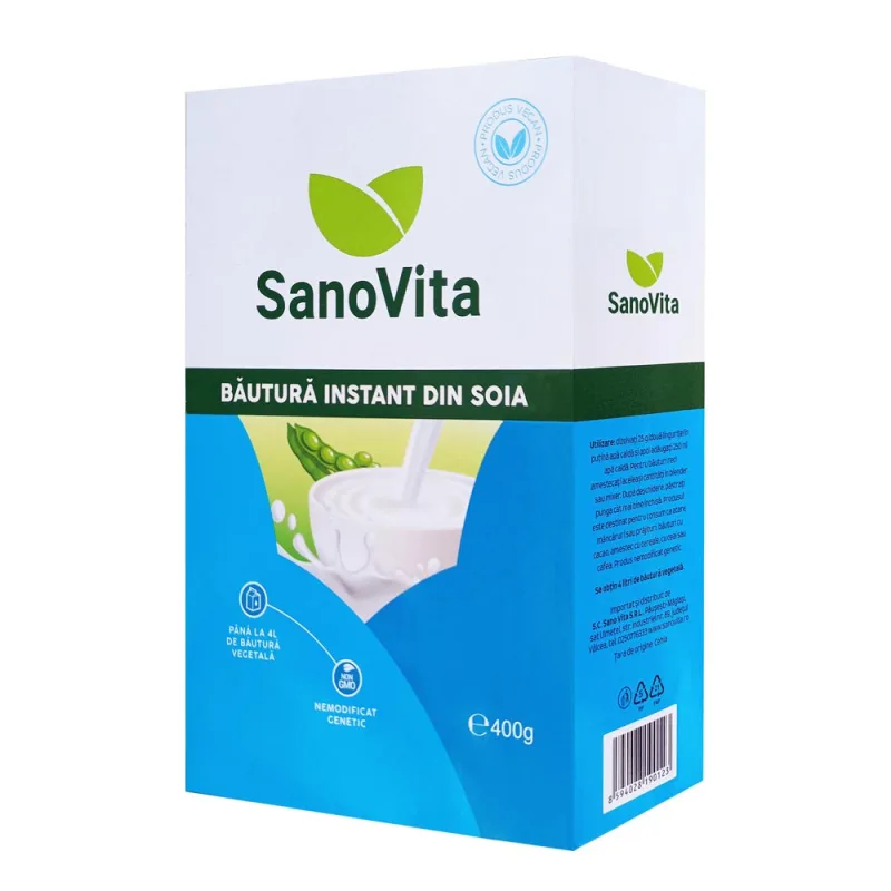 Bautura instant din soia pudra, 400g, SanoVita — preț și oferte