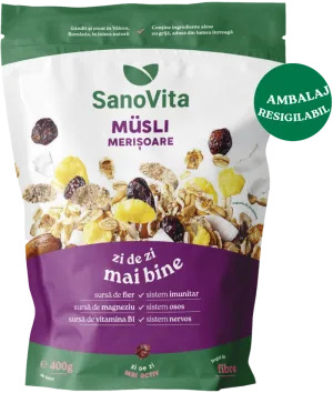 Musli cu merisoare, 400g, SanoVita