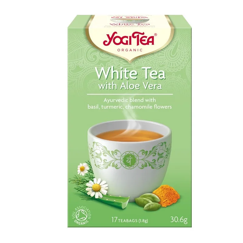 Ceai alb cu aloe vera, 17 plicuri, Yogi Tea — preț și oferte