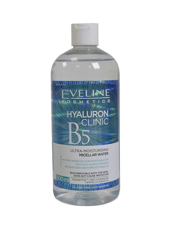 Apa micelara Hyaluron Clinic B5, 500ml, Eveline Cosmetics — preț și oferte