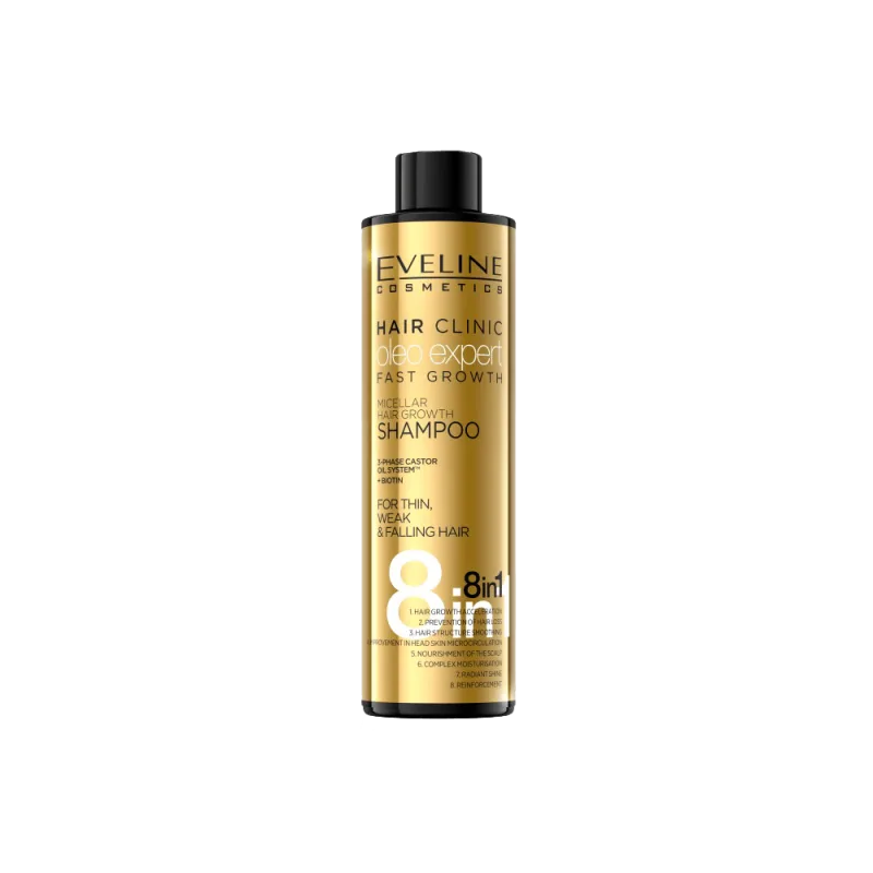 Sampon pentru cresterea rapida a parului 8 in 1 Oleo Expert, 400ml, Eveline Cosmetics — preț și oferte