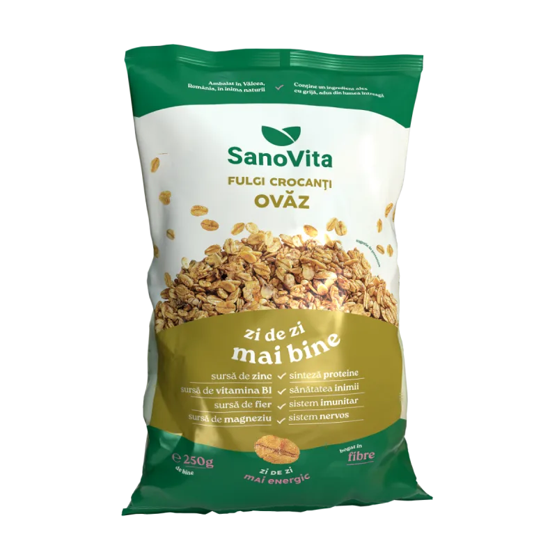 Fulgi de ovaz, 250g, SanoVita — preț și oferte