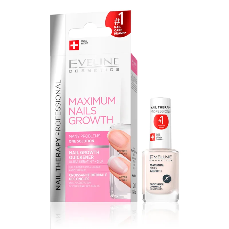 Tratament pentru unghii Maximum Nails Growth, 12ml, Eveline Cosmetics — preț și oferte