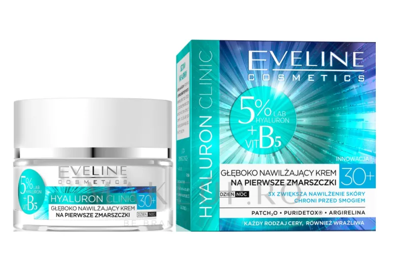 Crema antirid Hyaluron Clinic 30+, 50ml, Eveline Cosmetics — preț și oferte