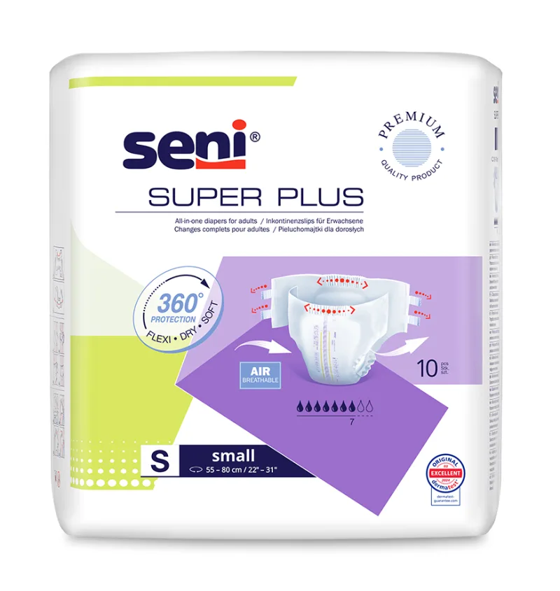 Scutece cu sistem inchis Super Plus Small, 10 bucati, Seni — preț și oferte
