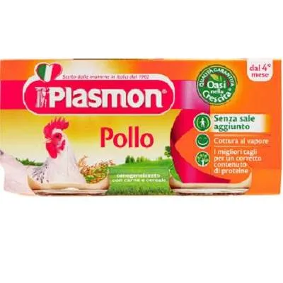 Piure omogenizat din carne de pui, 2 x 80g, Plasmon — preț și oferte