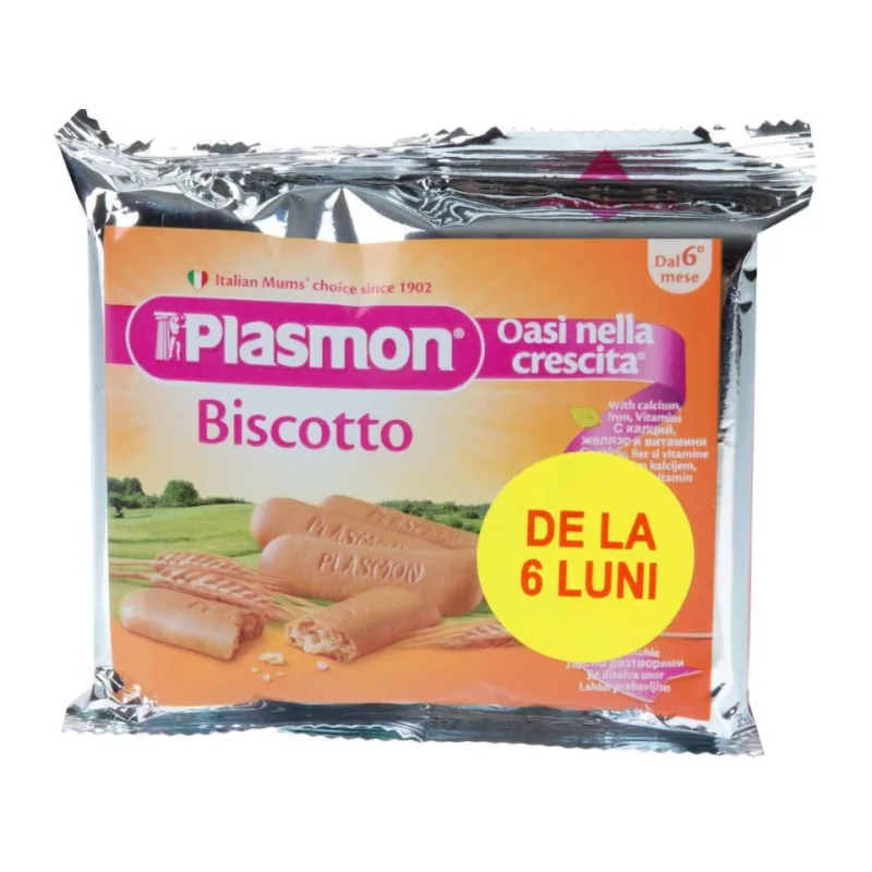 Biscuiti cu vitamine Biscotto, 60g, Plasmon — preț și oferte