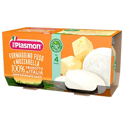 Piure omogenizat din branza si mozzarela, 2 x 80g, Plasmon — preț și oferte
