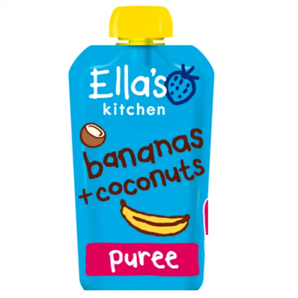 Piure Bio din banana si cocos, 120g, Ella's Kitchen — preț și oferte